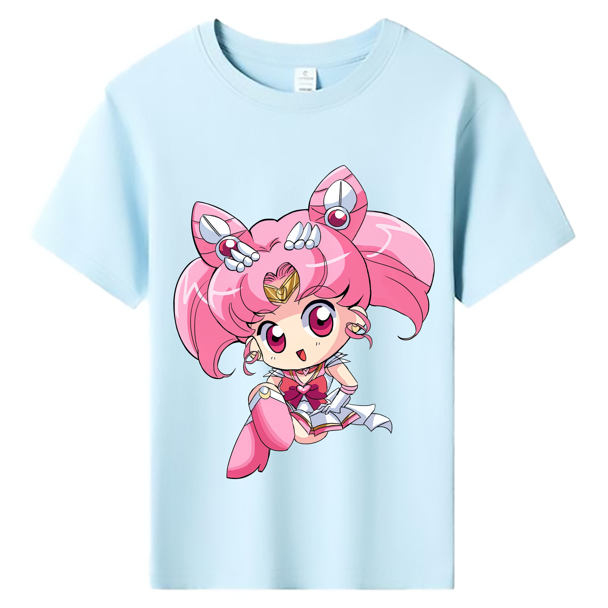 （画像用） 美少女戦士セーラームーン ちびうさ Sailor Moon Chibiusa Tsukino Usagi Small Lady Serenity 綿100％キッズTシャツ（フロントプリント）